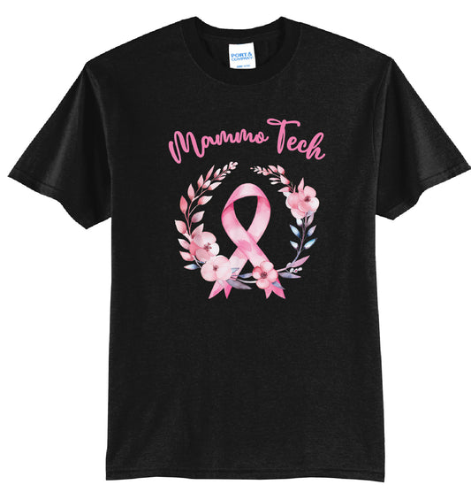 Mammo Tech - Breast Cancer Ribbon - T-Shirt