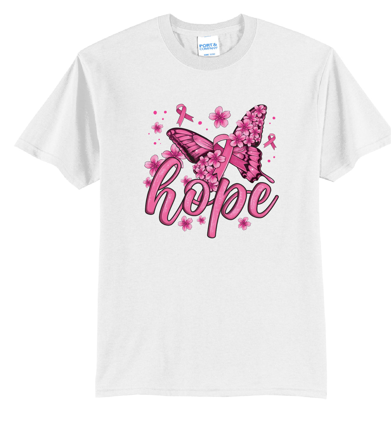 Hope Butterfly - Breast Cancer - T-Shirt