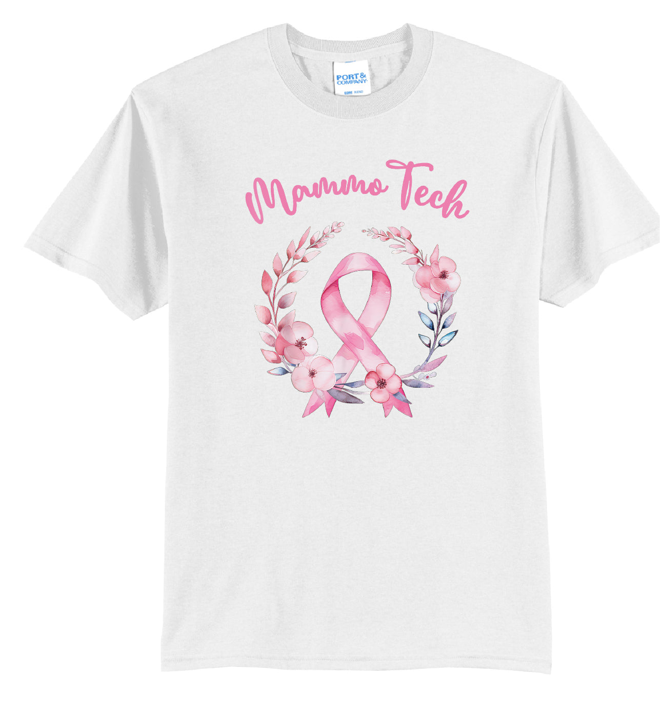 Mammo Tech - Breast Cancer Ribbon - T-Shirt