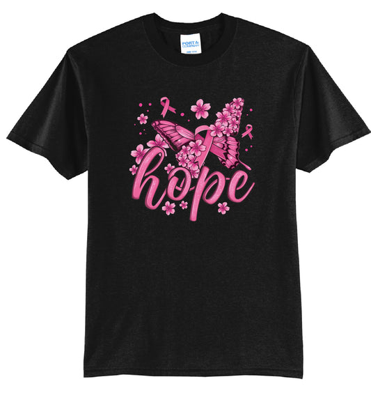 Hope Butterfly - Breast Cancer - T-Shirt